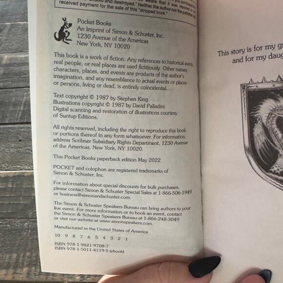 The Eyes of the Dragon: A Novel-By Stephen King 1987 Paperback - Picture 3 of 4